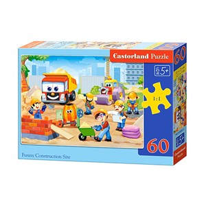 Castorland (B-06809) - "Funny Construction Site" - 60 pieces puzzle