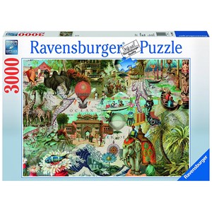 Puzzle Carte du Monde Grafika-P-02988 3000 pièces Puzzles - Cartes du Monde  et Mappemonde