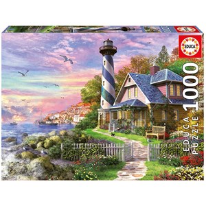 Educa (17740) - "Lighthouse at Rock Bay" - 1000 pieces puzzle