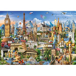 Educa (17697) - "Europe Landmarks" - 2000 pieces puzzle