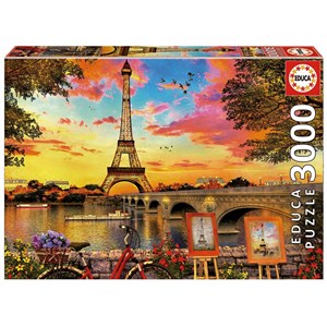 Educa (17675) - "Sunset in Paris" - 3000 pieces puzzle