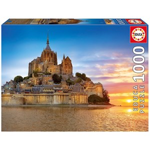 Educa (17665) - "Mont Saint Michel, France" - 1000 pieces puzzle