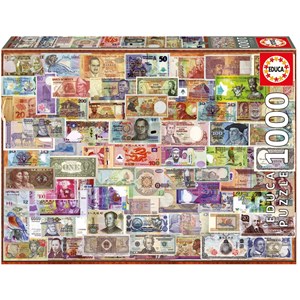Educa (17659) - "World banknotes" - 1000 pieces puzzle