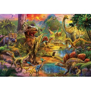 Educa (17655) - "Land of dinosaurs" - 1000 pieces puzzle