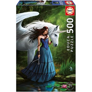Educa (17652) - Anne Stokes: "Enchanted pool" - 500 pieces puzzle
