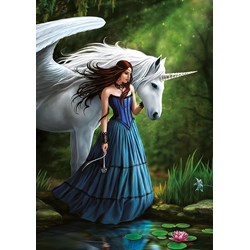 Educa (17652) - Anne Stokes: "Enchanted pool" - 500 pieces puzzle