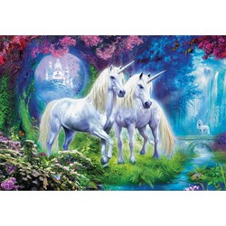 Educa (17648) - "Unicorns in the forest" - 500 pieces puzzle