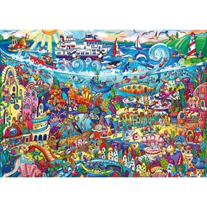 Heye (29839) - Rita Berman: "Magic Sea" - 1000 pieces puzzle