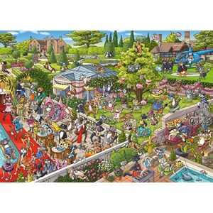 Heye (29838) - Birgit Tanck: "Party Cats" - 1000 pieces puzzle