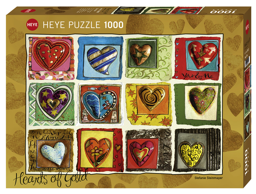 HEARTS OF GOLD STEFANIE STEINMAYER SPRING Heye Mini Puzzle 29764-100 Pcs. 
