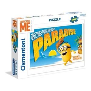 Clementoni (35030) - "Greetings From Minions" - 500 pieces puzzle