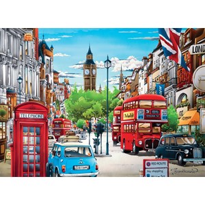 Clementoni (39339) - Hiro Tanikawa: "London" - 1000 pieces puzzle