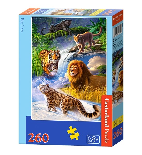Castorland (B-27415) - "Big Cats" - 260 pieces puzzle