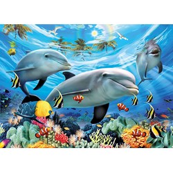 Ravensburger (13052) - "Dolphins' Ball" - 300 pieces puzzle
