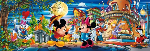 Justitie Correct compact Clementoni (39003) - "Mickey and Minnie" - 1000 pieces puzzle