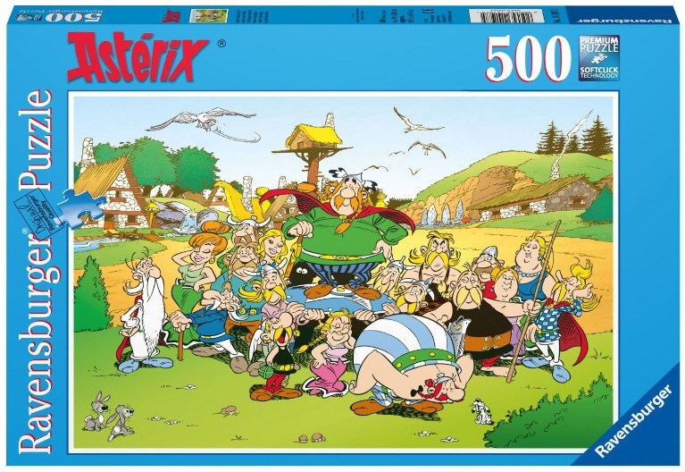 Ravensburger (14197) - Asterix and Obelix, Asterix at the Village - 500  pieces puzzle