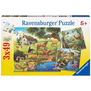 Ravensburger (09265) - "Wild, Pet and Zoo Animals" - 49 pieces puzzle