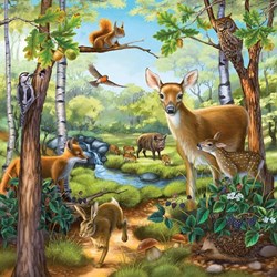 Ravensburger (09265) - "Wild, Pet and Zoo Animals" - 49 pieces puzzle