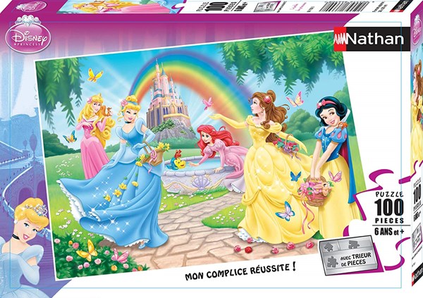 Nathan (86708) - "The Princesses' Garden" - 100 pieces puzzle