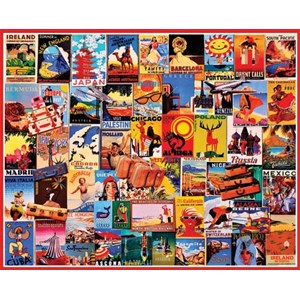 White Mountain (898PZ) - "Travel Dreams (Posters)" - 1000 pieces puzzle