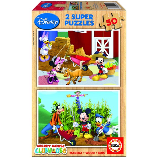 50 pcs jigsaw puzzle: Disney - Mickey Mouse Clubhouse (2x) (EDUCA 14183)
