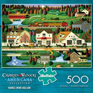 Buffalo Games (3713) - Charles Wysocki: "Yankee Wink Hollow" - 500 pieces puzzle