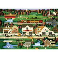 Buffalo Games (3713) - Charles Wysocki: "Yankee Wink Hollow" - 500 pieces puzzle