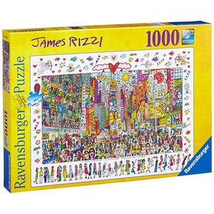 Ravensburger (19069) - James Rizzi: "Times Square, Everyone Should Go There" - 1000 pieces puzzle