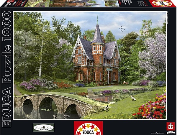 Educa (15519) - Dominic Davison: "Cobbled Bridge Cottage" - 1000 pieces puzzle