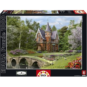 Educa (15519) - Dominic Davison: "Cobbled Bridge Cottage" - 1000 pieces puzzle