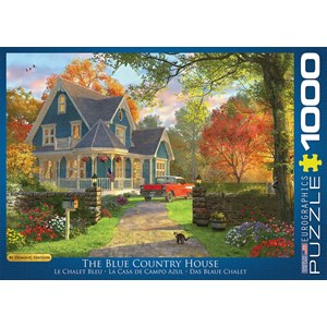 Eurographics (6000-0978) - Dominic Davison: "The Blue Country House" - 1000 pieces puzzle
