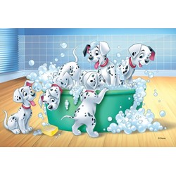 Trefl (17154) - "The 101 Dalmatians, In the Bath" - 60 pieces puzzle