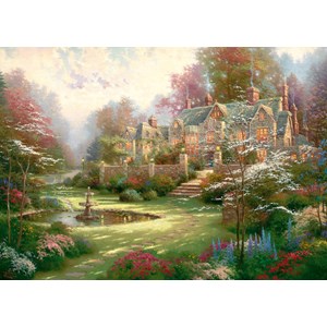 Schmidt Spiele (57453) - Thomas Kinkade: "The House in the Country" - 2000 pieces puzzle