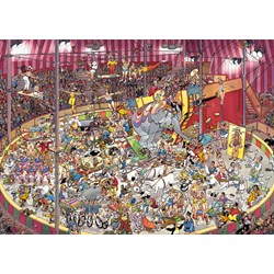 buitenspiegel Peru Sneeuwwitje Jumbo (01470) - Jan van Haasteren: "At the Circus" - 1000 pieces puzzle
