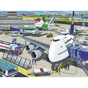 Ravensburger (10763) - "Airfield" - 100 pieces puzzle