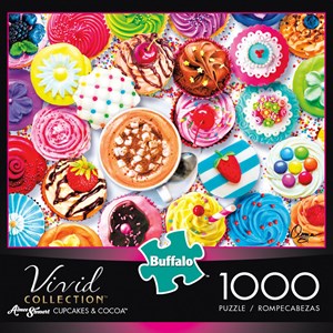 Buffalo Games (11710) - Aimee Stewart: "Cupcakes & Cocoa" - 1000 pieces puzzle