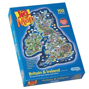 Gibsons (G841) - "Great Britain and Ireland" - 150 pieces puzzle