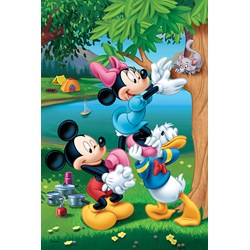 Trefl (17198) - "Mickey and Friends, The bailout of Kitten" - 60 pieces puzzle