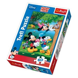 Trefl (17198) - "Mickey and Friends, The bailout of Kitten" - 60 pieces puzzle