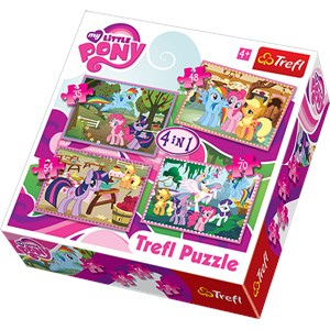 Trefl (34153) - "My Little Pony" - 35 48 54 70 pieces puzzle