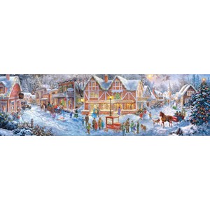 Buffalo Games (14043) - Nicky Boehme: "Christmas Village" - 750 pieces puzzle