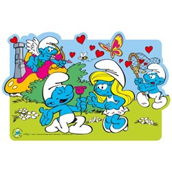 Trefl (14168) - "Maxi Pieces Recto / Verso: Courting the Smurfette" - 30 pieces puzzle