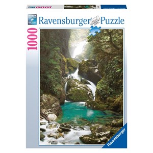 Ravensburger (19050) - "Mackay Falls, New Zealand" - 1000 pieces puzzle