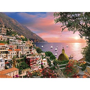 Clementoni (39221) - Dominic Davison: "Positano, Italy" - 1000 pieces puzzle