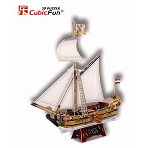 Cubic Fun (T4010H) - "Yacht Mary" - 83 pieces puzzle