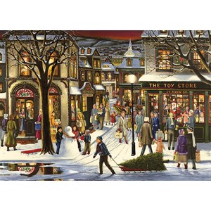 Cobble Hill (58873) - "Downtown Christmas" - 35 pieces puzzle