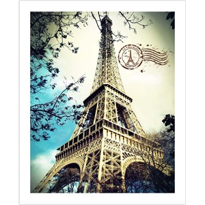 Pintoo (H1486) - "The Eiffel Tower" - 500 pieces puzzle