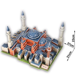 Cubic Fun (MC134H) - "Turkey, Istanbul, St. Sophia Basilica" - 225 pieces puzzle
