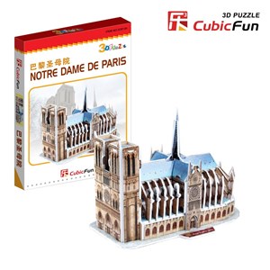 Cubic Fun (S3012H) - "France, Paris, Our Lady Cathedral" - 39 pieces puzzle