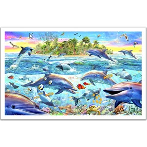 Pintoo (H1400) - "The Dolphins Reef" - 1000 pieces puzzle
